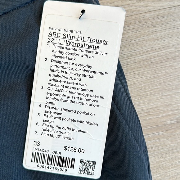 Lululemon ABC Slim-Fit Trouser
Warpstreme ColourObsidian - Picture 7 of 12